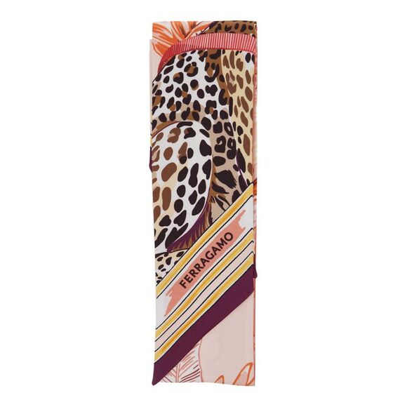 FERRAGAMO Accessories - Ferragamo Women Silk Scarf In Pink With Floral Print